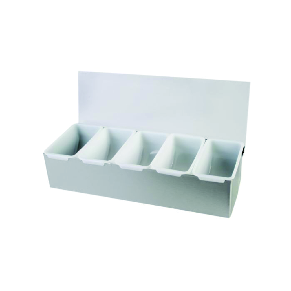 S/S 5 Compartment Condiment Dispenser-SLCN005