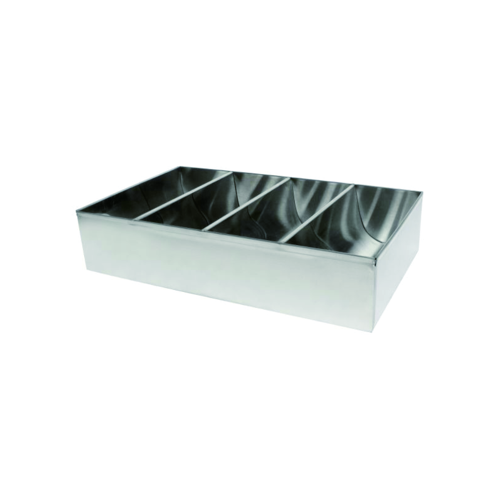 4 COMPARTMENT, STAINLESS STEEL-SLSCB04